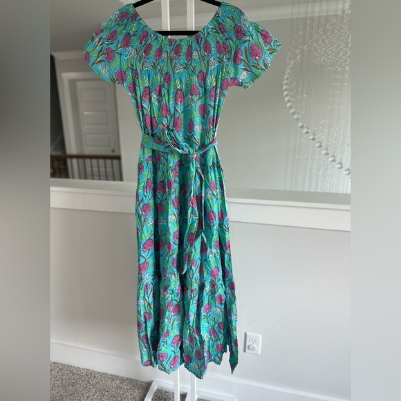 Floral Off-Shoulder Maxi Dress - Picture 4 of 10